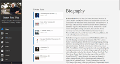 Desktop Screenshot of jamespaulgee.com